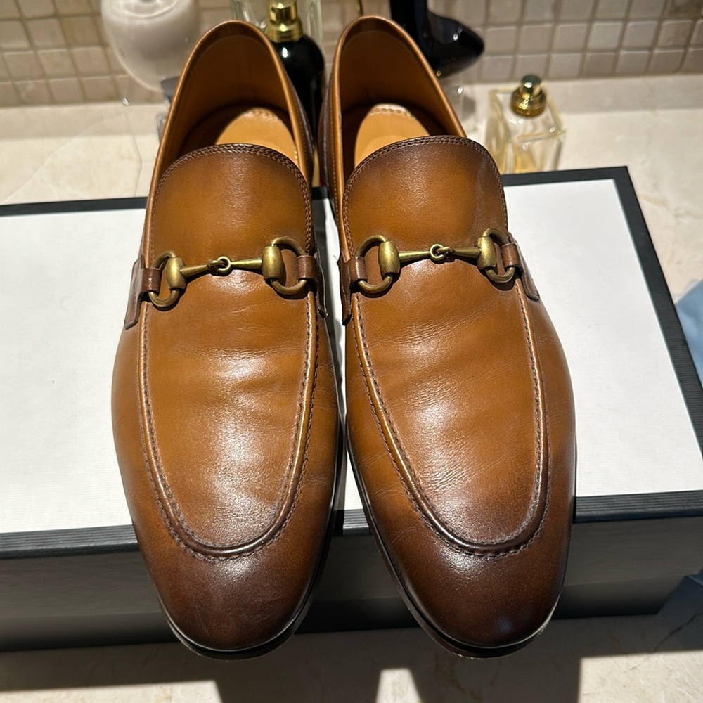 Gucci Brown Leather Loafers